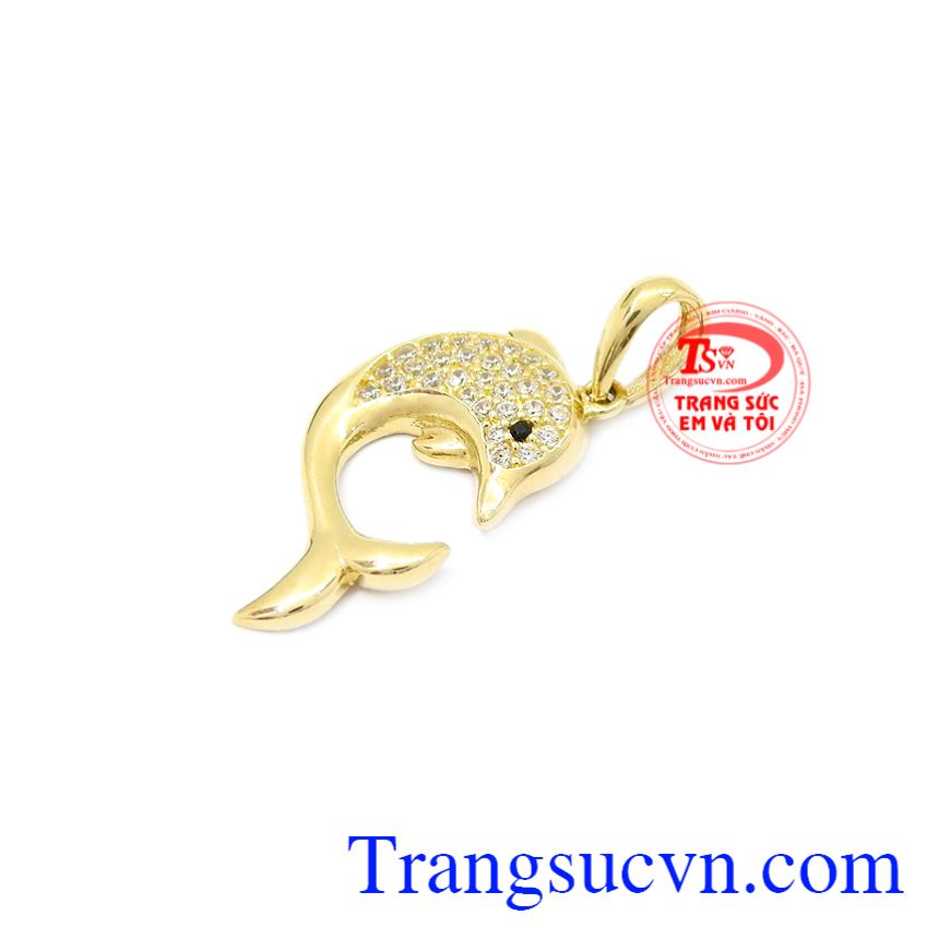 Mặt dây nữ cá vàng 10k Korea mang lại nét nữ tính, dễ thương cho người đeo.
