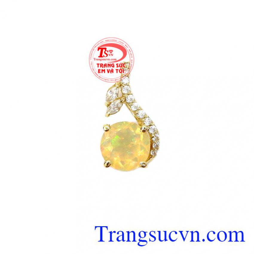 Mặt dây Opal vàng 14k