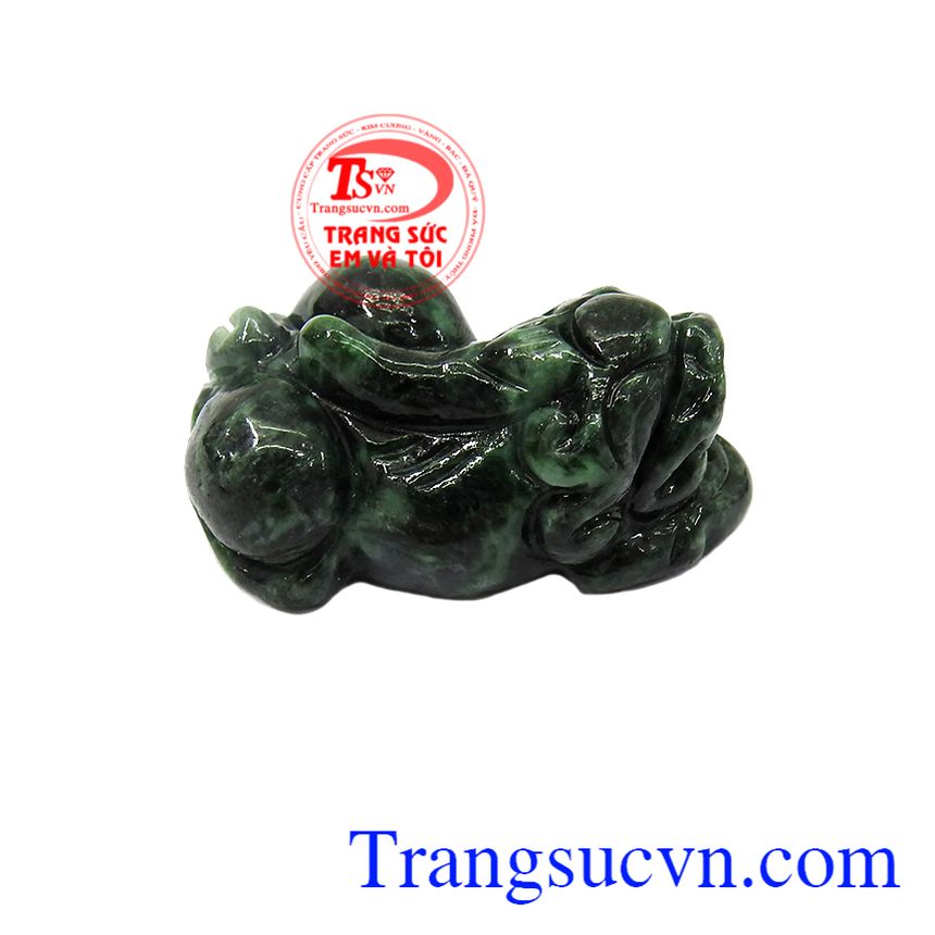 Tỳ hưu ngọc jadeite thịnh vượng có giấy kiểm định đá tự nhiên, giao hàng nhanh trên toàn quốc