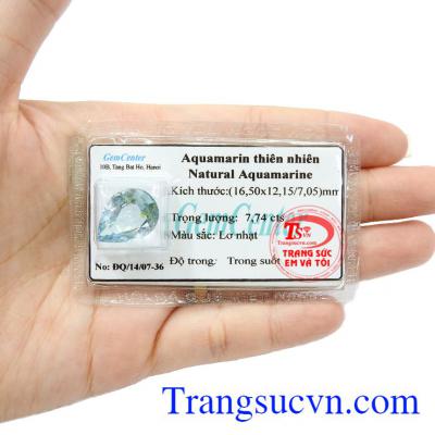 Đá Aquamarine đem lại nhiều may mắn, làm tăng vẻ đẹp của người sở hữu và thịnh vượng