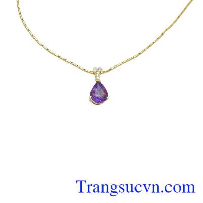 Bộ dây chuyền thạch anh tím