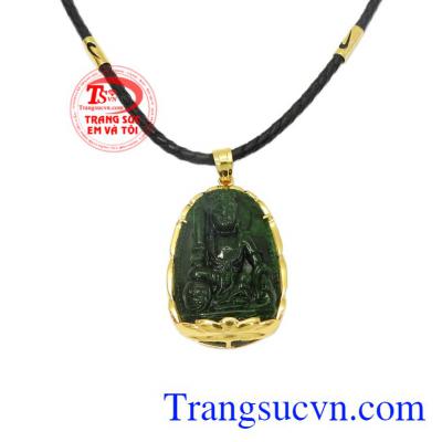 Bộ mặt dây phật tuổi Mão bọc vàng sang trọng.