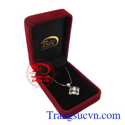 Bộ mặt dây Sapphire vàng 14k