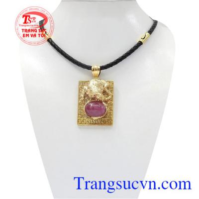 Bộ mặt dây vàng Ruby