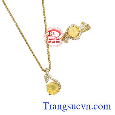 Bộ trang sức đá Opal