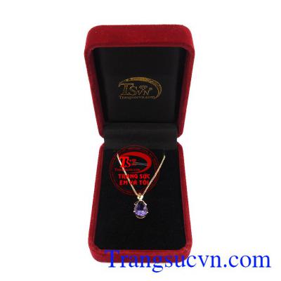 Bộ trang sức thạch anh tím 14k