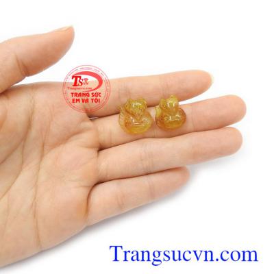 Cặp hồ ly thạch anh tóc hạnh phúc thương hiệu chất lượng, chế tác theo yêu cầu