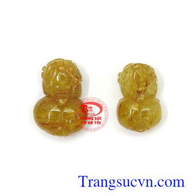 Cặp tỳ hưu thạch anh tóc an nhiên là linh vật được ưa chuộng bậc nhất trọng phong thủy
