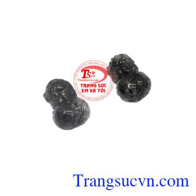 Đeo vòng đá thạch anh sẽ giúp cải thiện được sức khỏe một cách từ sâu bên trong con người,Cặp tỳ hưu thạch anh tóc đen đại lộc