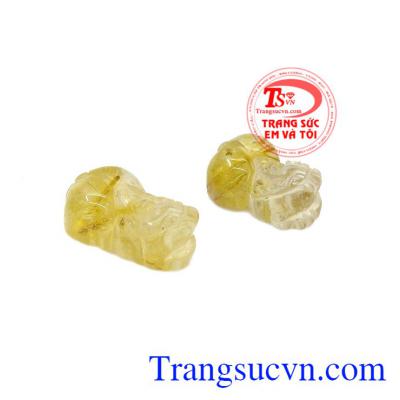 Chính vì vậy mà các sản phẩm tỳ hưu luôn được yêu thích và lựa chọn. Cặp tỳ hưu thạch anh tóc thịnh vượng