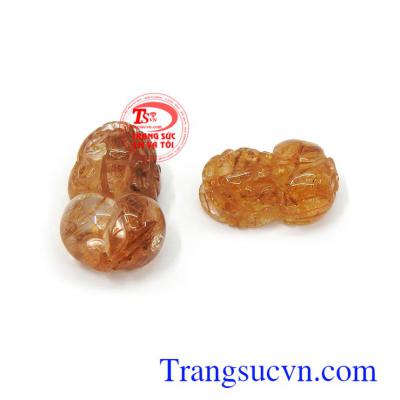 Cặp tỳ hưu thạch anh tóc vàng tài lộc từ xa xưa đến nay vẫn luôn được con người ưa chuộng sử dụng