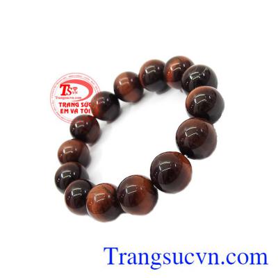 Với kiểu dáng đơn giản, hợp thời trang, sản phẩm dễ kết hợp với nhiều loại trang phục khác nhau,Chuỗi đá mắt hổ nâu đỏ