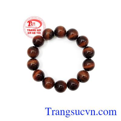 Đeo đá mắt hổ mang lại sự tự tin, bản lĩnh và quyết đoán cho người đeo,Chuỗi đá mắt hổ nâu đỏ