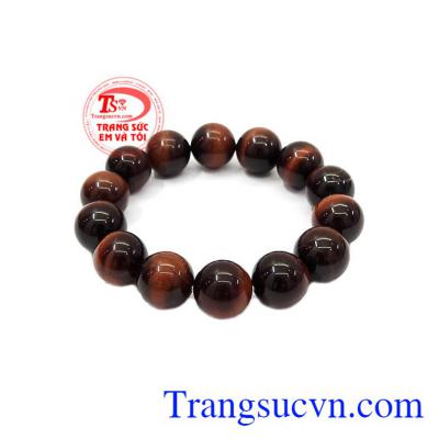 Chuỗi đá mắt hổ nâu đỏ là sản phẩm được làm từ đá mắt hổ thiên nhiên,Chuỗi đá mắt hổ nâu đỏ