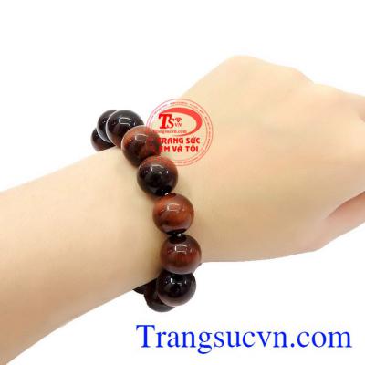 Sản phẩm thích hợp làm qùa tặng cho người thân hoặc bạn bè,Chuỗi đá mắt hổ nâu đỏ