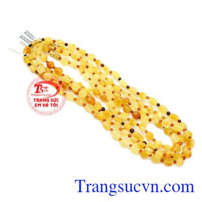 Chuỗi đeo cổ hổ phách trẻ em