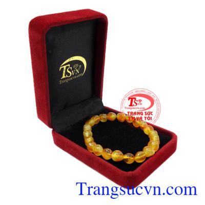 Chuỗi tay hổ phách đẹp