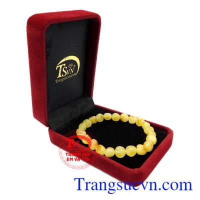 Chuỗi tay hổ phách tài lộc