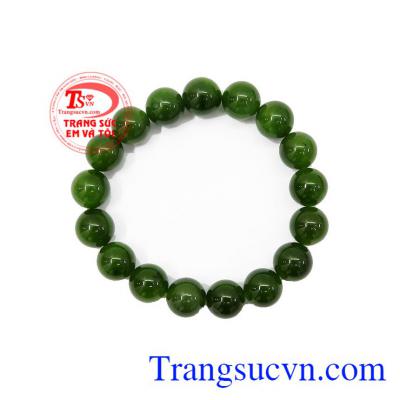 Ngọc Nephrite là biểu tượng của sức khỏe, sự may mắn và bình an trong cuộc sống,Chuỗi tay Nephrite 11 ly