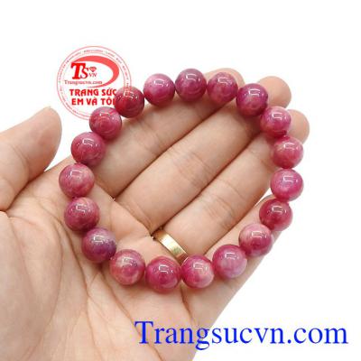 Sản phẩm có giấy kiểm định đá quý, thích hợp làm quà tặng cho người thân hoặc bạn bè,Chuỗi tay Ruby 10 ly