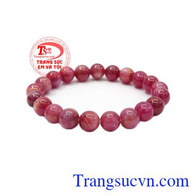 Vòng tay mang đến sự sang trọng, tinh tế và quý phái,Chuỗi tay Ruby 8 ly