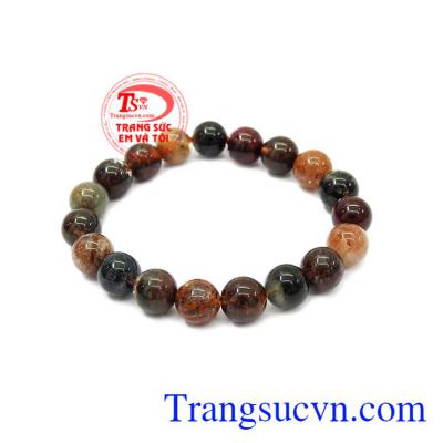 Chuỗi tay thạch anh tóc 10 ly như ý đem lại điềm lành, như ý đến cho người đeo.