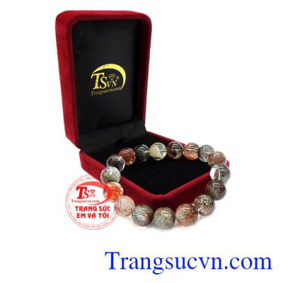 Chuỗi tay thạch anh tóc 12 ly đẹp tinh tế, chất lượng.