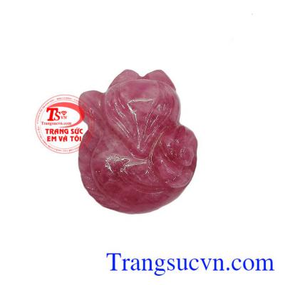 Hồ Ly Ruby Tình Duyên May Mắn là sản phẩm có thể bọc vàng làm mặt dây chuyền, mặt lắc, mặt nhẫn