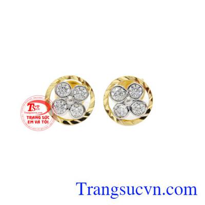 Hoa tai nữ hoa vàng 10k Korea là sản phẩm được thiết kế tinh xảo, tỉ mỉ.