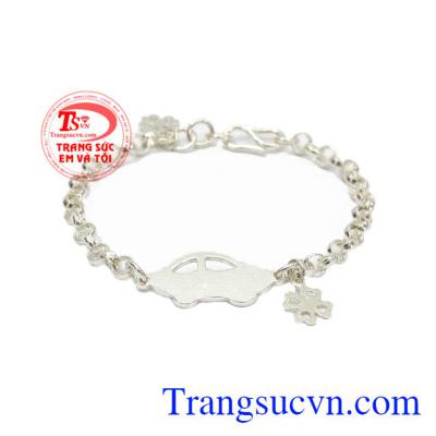 Lắc tay bạc cho bé khắc tên được thiết kế đẹp, xinh xắn dành cho cả bé trai và bé gái,Lắc tay bạc cho bé khắc tên