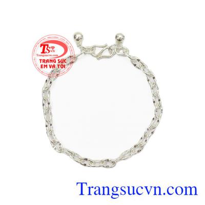 Lắc bạc đẹp, bạc 925 thành phần bạc đảm bảo,Lắc tay bạc cho bé yêu