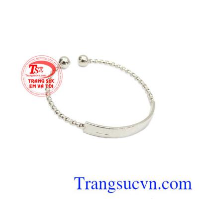 Sản phẩm thích hợp làm quà tặng cho các bé, làm quà tặng dịp sinh nhật,Lắc tay bạc cho trẻ em