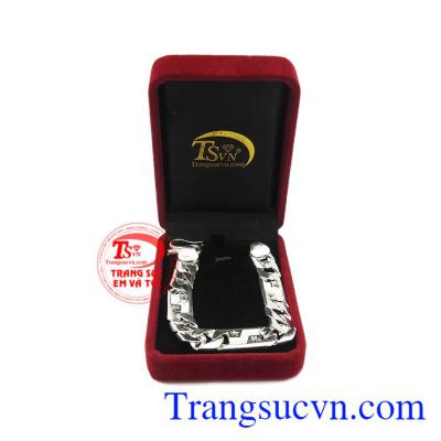 Lắc tay bạc phong cách chuẩn quý ông. Lắc tay bạc nam mạnh mẽ