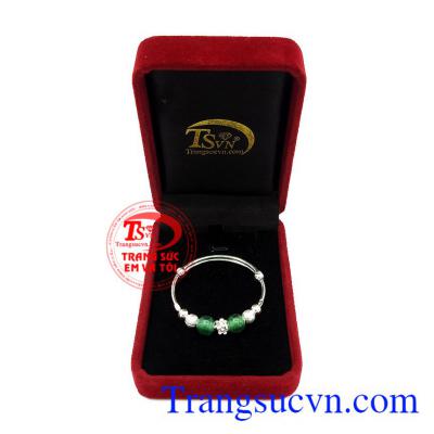 Lắc tay bạc trẻ em đáng yêu