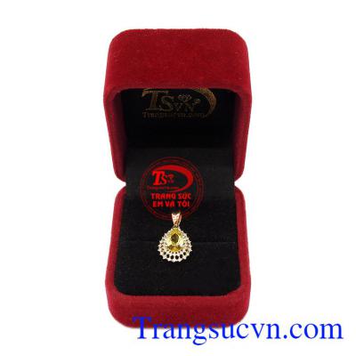 Mặt dây Beryl vàng 14k