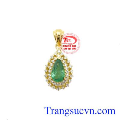 Mặt dây Emerald thiên nhiên