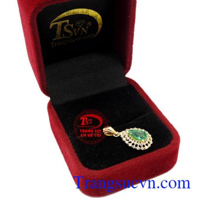 Mặt dây Emerald thiên nhiên