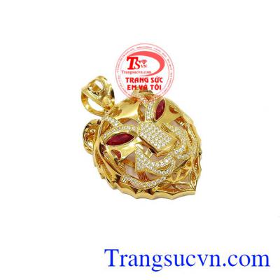 Với thiết kế mặt hổ là biểu tượng cho sự thông minh, nhanh trí và mạnh mẽ,Mặt dây nam hổ cá tính