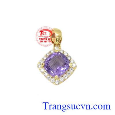 Mặt dây nữ vàng thạch anh tím hiện đang được nhiều người yêu thích và lựa chọn.