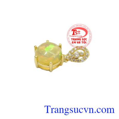 Mặt dây Opal Mặt Trời vàng 14k, bảo hành 12 tháng, giao hàng nhanh trên toàn quốc