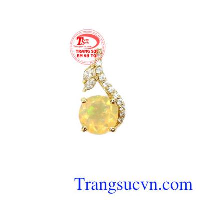 Mặt dây Opal vàng 14k