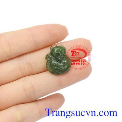 Mặt hồ ly Nephrite may mắn, tinh tế, giao hàng trên toàn quốc.