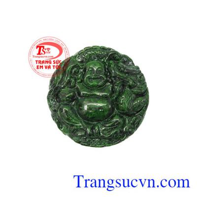 Mặt Jadeite di lặc bình an là sản phẩm mang lại may mắn, xua đuổi tà khí,Mặt Jadeite di lặc bình an