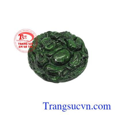 Mặt Jadeite di lặc bình an cẩm thạch tăng nguồn năng lượng trong cơ thể dồi dào, sống tích cực vui vẻ,Mặt Jadeite di lặc bình an