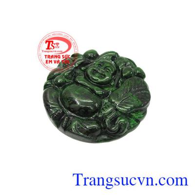 Phật Di lặc kết hợp với quạt mang ý nghĩa "Nhà làm nhiều việc thiện, thế nào cũng có lúc phát đạt", sẽ sớm đón vẫn may vào nhà,Mặt Jadeite di lặc cầm quạt ba tiêu