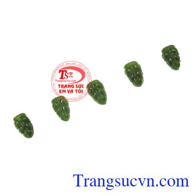 Mặt Nephrite chiếc lá đẹp