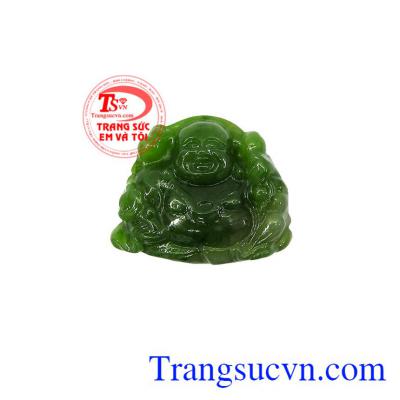 Mặt Nephrite phật di lặc an lành bền đẹp, chất lượng,Mặt Nephrite phật di lặc an lành