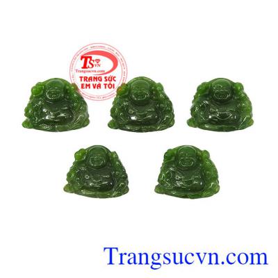 Mặt Nephrite phật di lặc an lành
