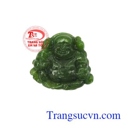 Mặt Nephrite phật di lặc bình an