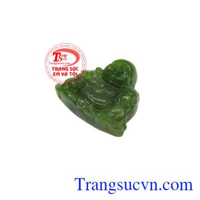 Phật Di Lặc là vị Phật không chỉ là biểu tượng cho hạnh phúc mà còn biểu tượng cho sự giàu có, thịnh vượng,Mặt Nephrite phật di lặc đẹp